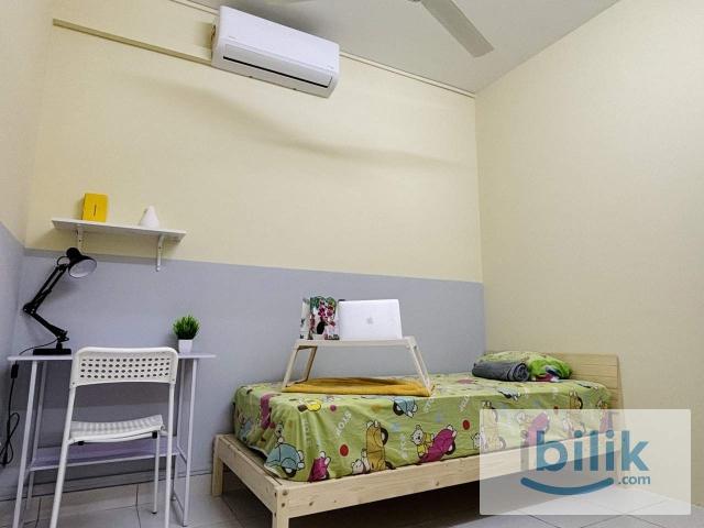 [MALE UNIT] Metia Residence, Seksyen 13 Single RoomFully Furnish NEW Aircond Wardrobe Table Chair Mattress