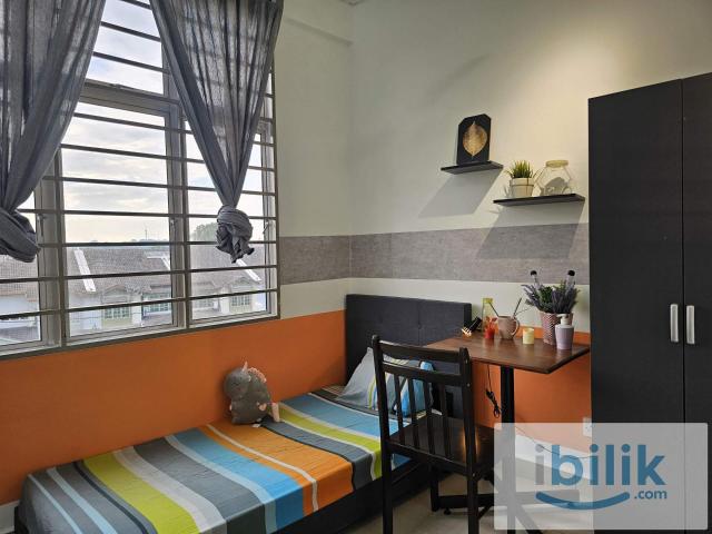 Male Unit Single Air Cond Room Share Bathroom Sri Andalas, Kg Jawa, Sentosa, Klang
