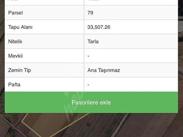 MALIKÖY'DE TEMELLİ YOLUNA CEPHE SANAYİYE KOMŞU SATILIK HİSSE