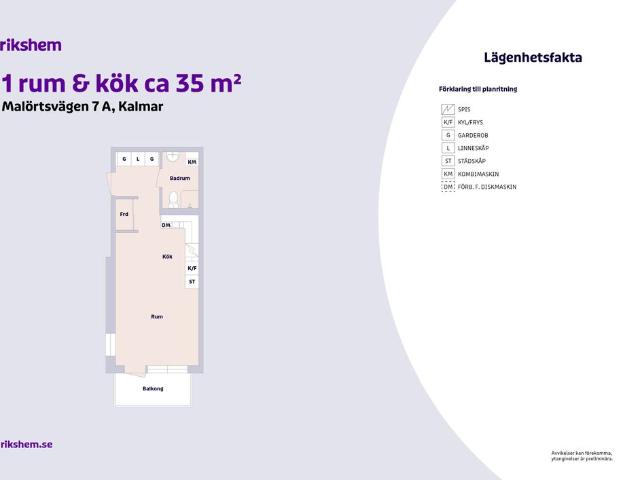 Malörtsvägen 7 B, Kalmar