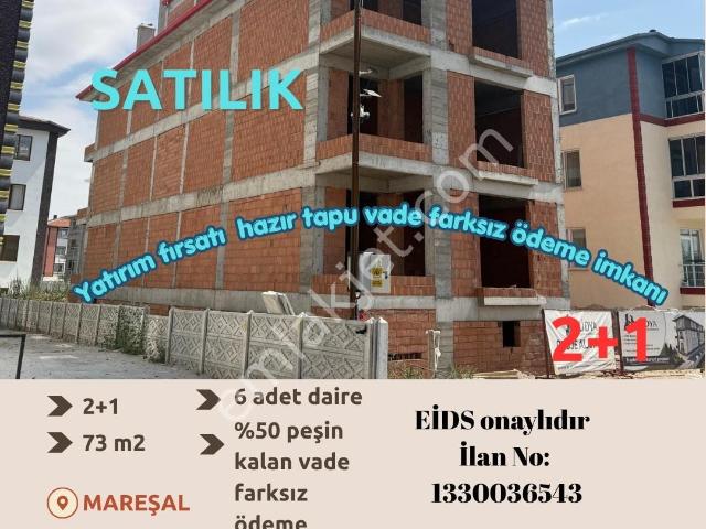 Mareşalda Vade Farksız Hazır Tapulu 2+1 Daireyatırım Fırsatı
