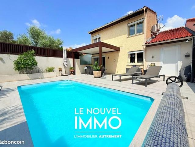Marignane – Maison familiale rénovée avec piscine, pergola bioclimatique et jardin intimiste