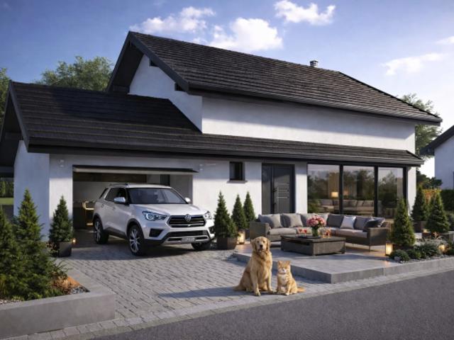 Marignier villa T5 RE2020 Ossature bois 116 m2 439900 EUR
