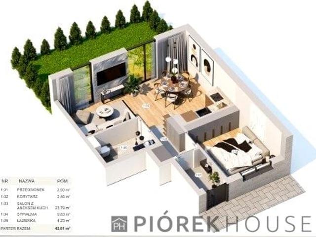 Marii Skłodowskiej Curie 42,81 m², Marki