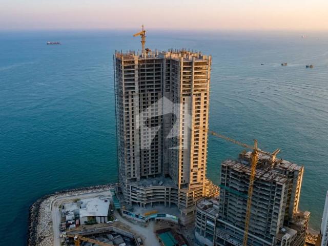 Marina Facing Apartment |1 Bed T. V Lounge / Living Room The Tilt | HMR Waterfront DHA 8