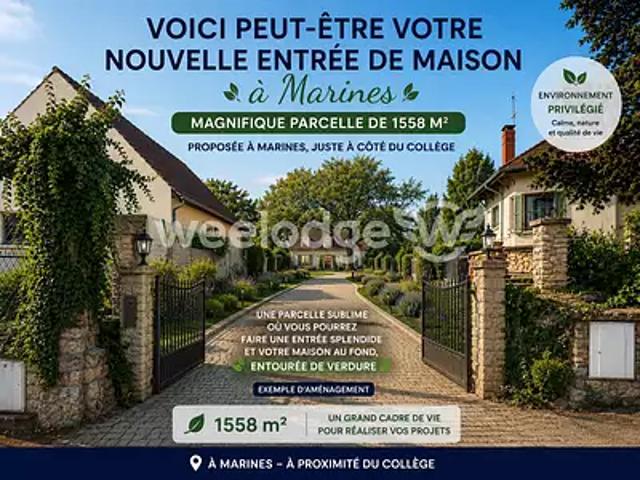 Marines 95640 Achat / Vente terrain