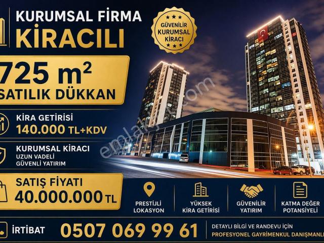 Marka/eryaman'da 140.000+kdv Kurumsal Kiracılı Satılık Dükkan