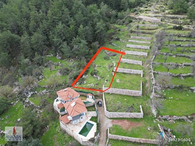 Marmaris Turgut'ta 2 Villa Projesi hazır, İnşaat ruhsatlı Arsa