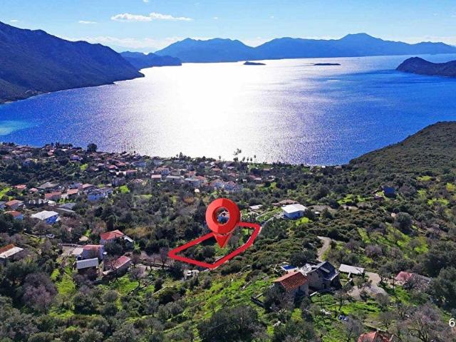 MARMARIS SÖĞÜT' TE DENİZ MANZARALI SATILIK ARSA