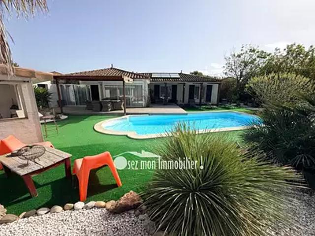 Marseillan 34340 Achat / Vente maison 6 pièces t6 piscine parking
