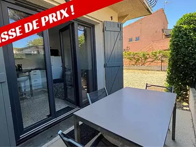 Marseillan 34340 Achat / Vente appartement 2 pièces t2 terrasse cave