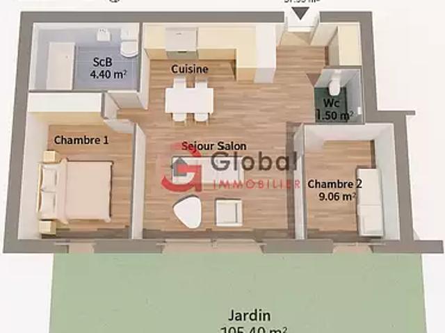 Marseille 11ème 13011 Achat / Vente appartement 3 pièces t3