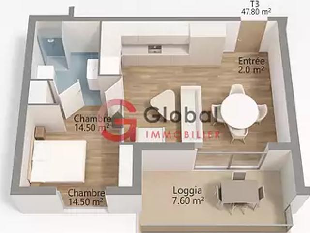 Marseille 11ème 13011 Achat / Vente appartement 2 pièces t2