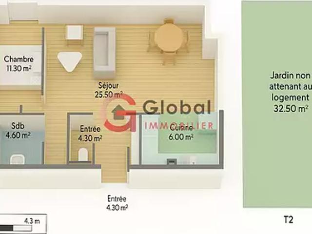 Marseille 11ème 13011 Achat / Vente appartement 2 pièces t2