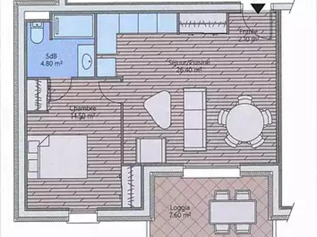 Marseille 11ème 13011 Achat / Vente appartement 2 pièces t2 terrasse