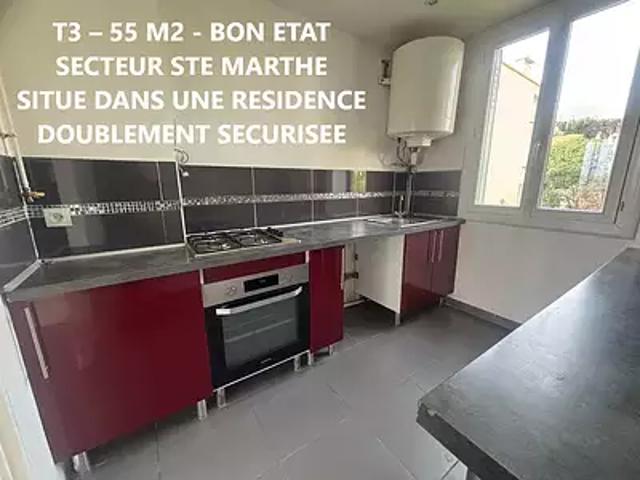 Marseille 14ème 13014 Achat / Vente appartement 3 pièces t3 cave