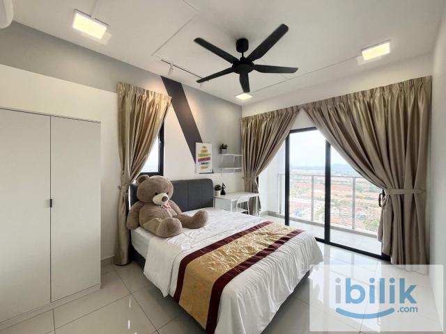 Master Bedroom Trio Residence Lotus Aeon Bukit Tinggi LRT 3 Fully Furnished Affordable Room