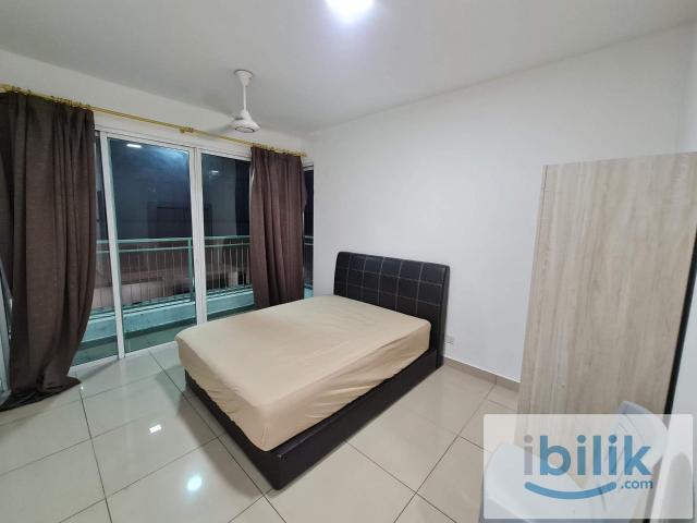 Master bedroom with balcony, available now