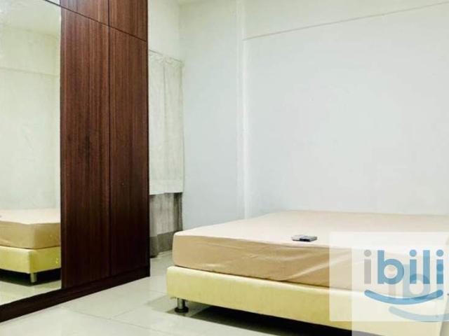Master bedroom with Queen size bed with attached bathroom