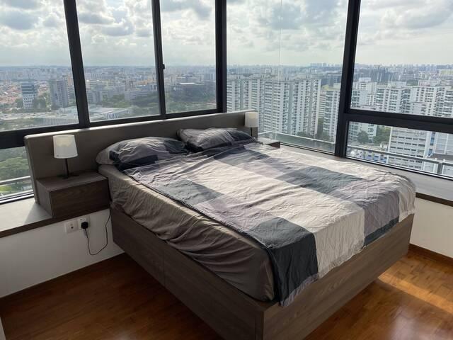 Master bedroom in Penthouse with private rooftop