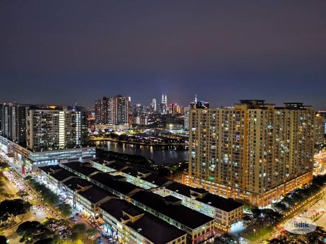 Master room attached toilet facing kl view setapak