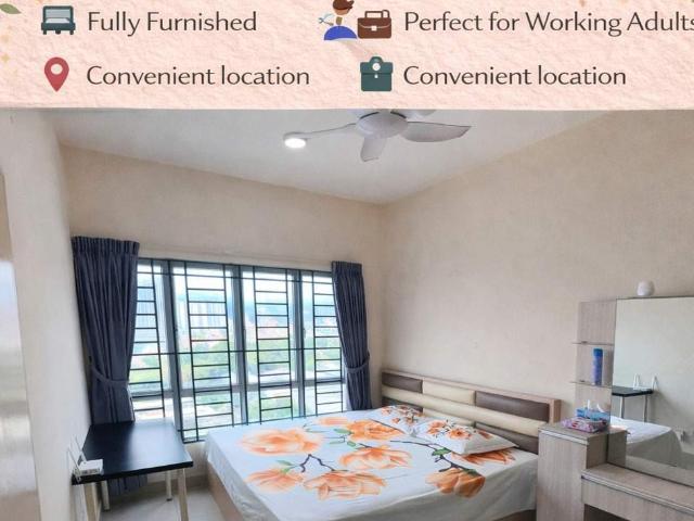 Master Room Available @ OUG Parklane Free Wifi Fully Furnisher 1 Month Deposits