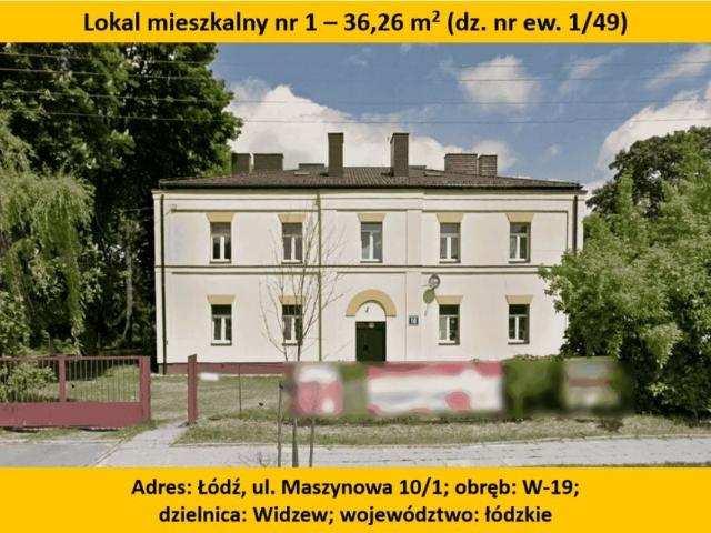 Maszynowa 36,26 m², Łódź