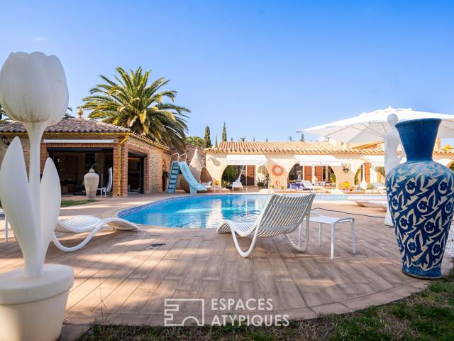 Mas de caractère entre mer et montagne avec hébergements ind. 374m² Argelès sur Mer