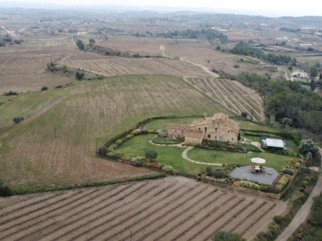 Masía entre viñedos en el corazón del Penedés