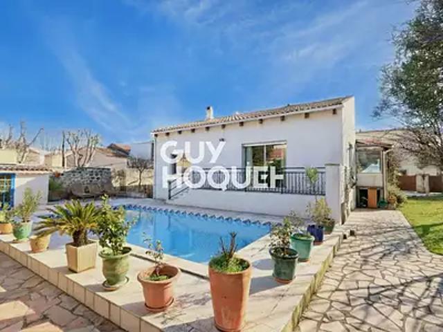 Mauguio 34130 Achat / Vente maison 6 pièces t6 au dernier étage piscine