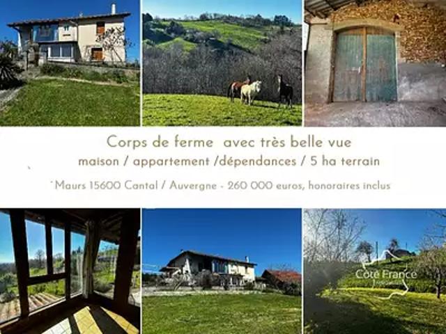 Maurs 15600 Achat / Vente maison 6 pièces t6 terrasse