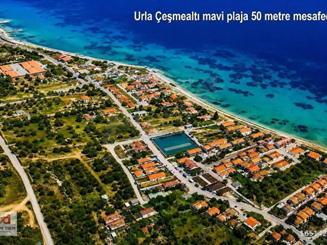 Mavi Bayraklı plaja 50 metre mesafede 1+1 daire