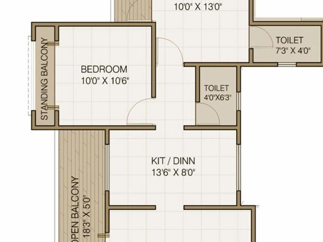 Mayuri Adhinathpuram 2 Bedroom 1020 Sq. Ft. Apartment in Undri Pune Listing ID: #9938