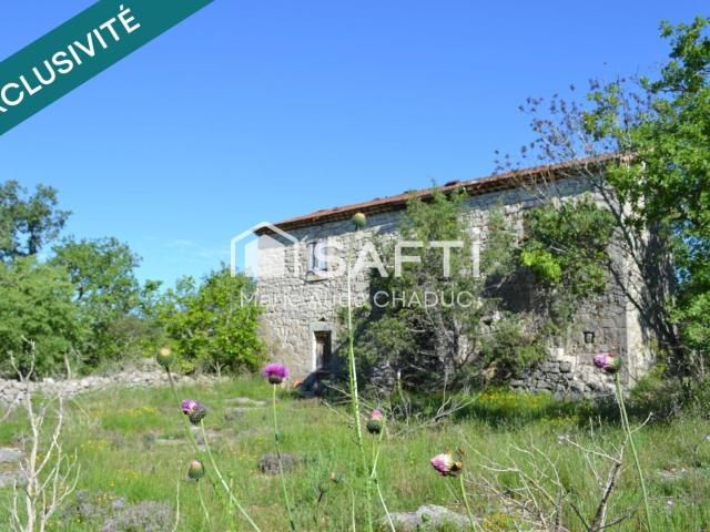 Mazet 90 m2 sur plus de 8 hectares attenants avec puit