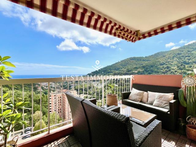 MENTON 3 PIECES 63 M DERNIER ETAGE TERRASSE VUE MER