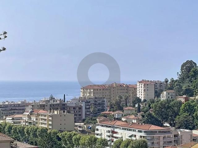 Menton 3P dernier étage, balocns, vue mer