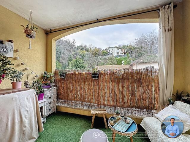 MENTON / BORRIGO HAUT 3P de 58m2 EXPO OUEST avec LOGGIA