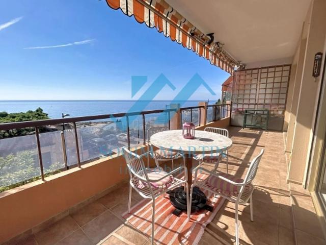 Menton Garavan superbe 2 Pièces avec vaste terrasse vue panoramique mer