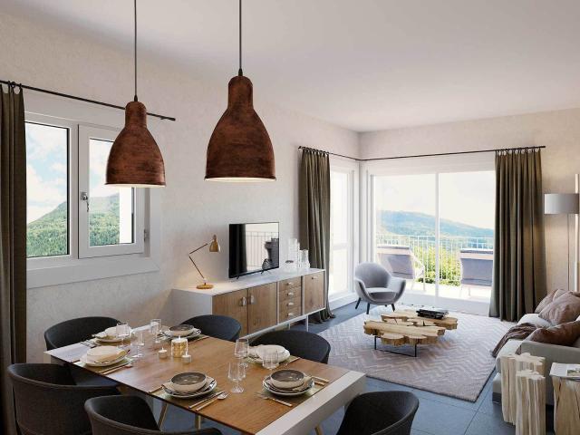 MENTON: MAGNIFIQUE 3 PIECES D'ANGLE EN DERNIER ETAGE AVEC TERRASSE VUE DEGAGEE 3 pièces, 65 m²