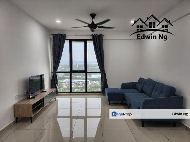 Menara Sentral Serviced Apartment at Juru Sentral, High Floor, Fully Furnished, Tenanted Unit