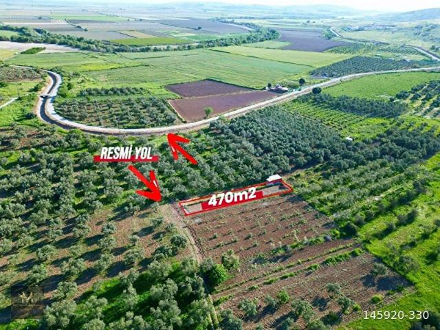 MENEEN TÜRKELLİDE KOMŞULARI OLAN SATILIK TEK TAPU 470m2 TARLA
