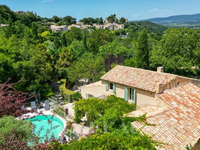 Ménerbes Maison avec vue à pied du village