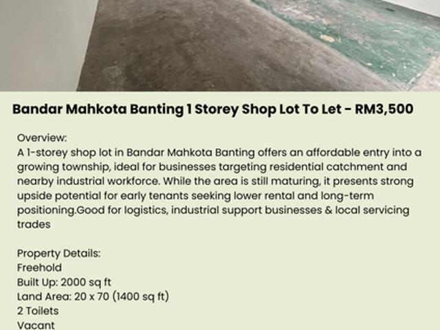 MEDAN @ BANDAR MAHKOTA BANTING