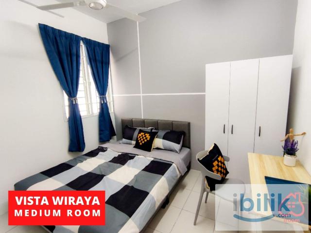 Medium Room FEMALE @ Vista Wirajaya 1 – Walk to LRT Taman Melati & TARUMT! Free wifi! July move in!