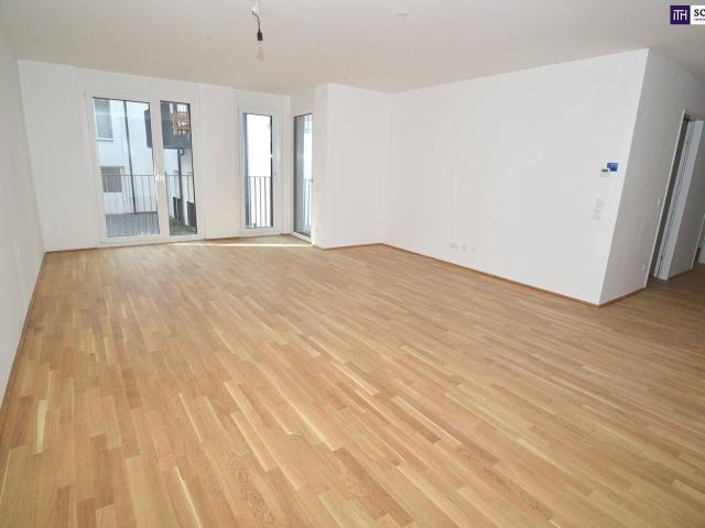 Mega cool! Moderne 3 Zimmer Neubauwohnung mit Balkon im Erstbezug! Hofruhelage!