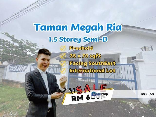 Megah Ria 1.5 Storey Semi D For Sale Near Taman Rinting, Kota Puteri, Permas Jaya, Seri Alam, Senibong Cove, Sierra Perdana, Plentong, Masai Utama