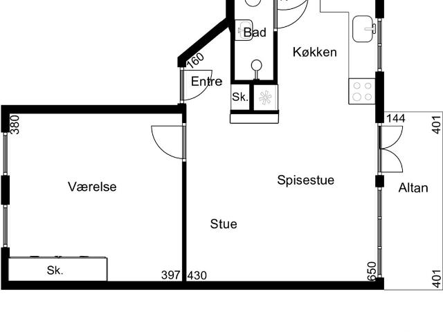 Meget lækker gennemrenoveret lejlighed i svømmehalskvarteret på Frederiksberg