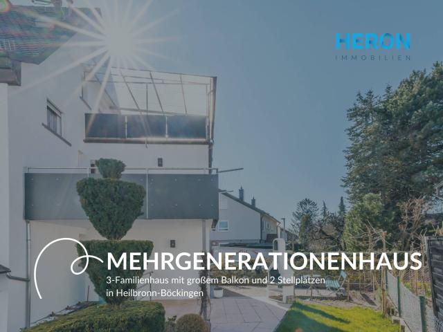 MEHRGENERATIONENHAUS 3 Familienhaus mit großem Balkon und 2 Stellplätzen in Heilbronn Böckingen