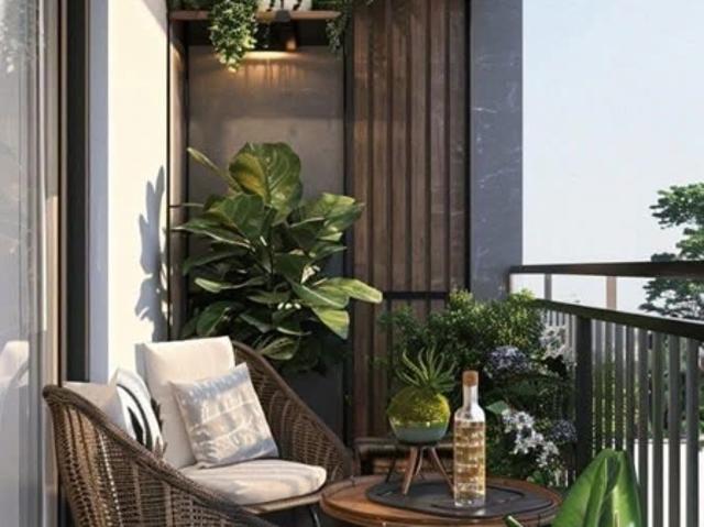 Melun: studio, loggia