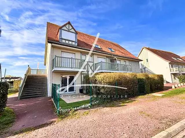 Merville Franceville Plage 14810 Achat / Vente appartement 1 pièce t1 terrasse parking